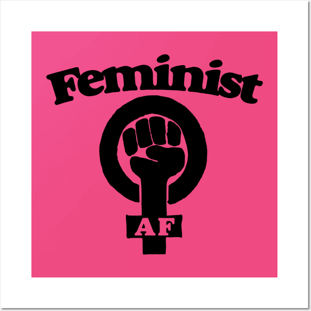 Feminist AF Wall Art by bubbsnugg